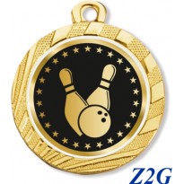cod. 23.280.32.Z2G - Conf. 100 medaglie mm 32 bowling