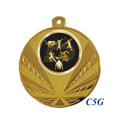 cod. 23.285.50.C5G - Conf. 100 medaglie mm 50 atletica