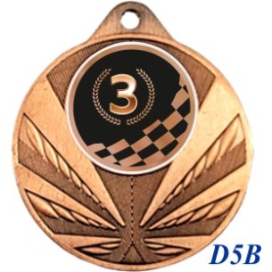 cod. 23.285.50.D5B - Conf. 100 medaglie mm 50 racing n. 3