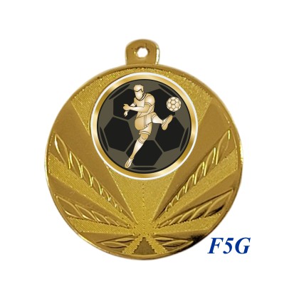 cod. 23.285.50.F5G - Conf. 100 medaglie mm 50 calcio 2