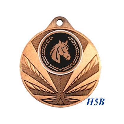 cod. 23.285.50.H5B - Conf. 100 medaglie mm 50 cavallo