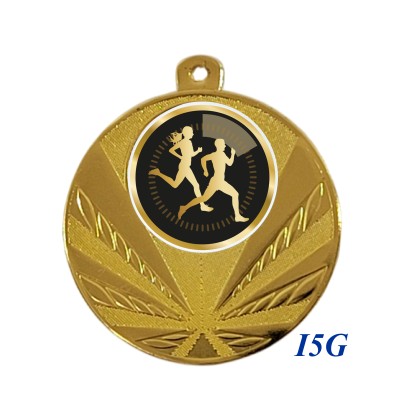 cod. 23.285.50.I5G - Conf. 100 medaglie mm 50 corsa