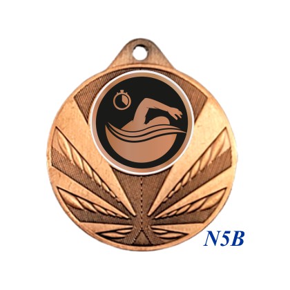 cod. 23.285.50.N5B - Conf. 100 medaglie mm 50 nuoto