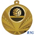 cod. 23.285.50.R5G - Conf. 100 medaglie mm 50 pallavolo