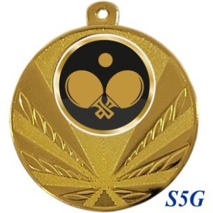 cod. 23.285.50.S5G - Conf. 100 medaglie mm 50 ping pong
