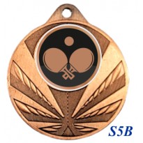 cod. 23.285.50.S5B - Conf. 100 medaglie mm 50 ping pong