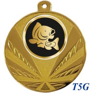 cod. 23.285.50.T5G - Conf. 100 medaglie mm 50 pesca