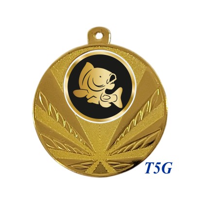 cod. 23.285.50.T5G - Conf. 100 medaglie mm 50 pesca