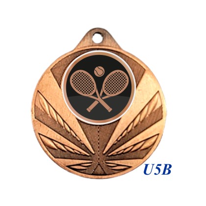 cod. 23.285.50.U5B - Conf. 100 medaglie mm 50 tennis