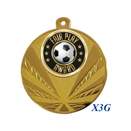 cod. 23.285.50.X3G - Conf. 100 medaglie mm 50 fair play