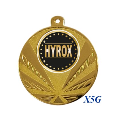 cod. 23.285.50.X5G - Conf. 100 medaglie mm 50 hirox