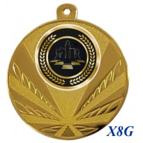 cod. 23.285.50.X8G - Conf. 100 medaglie mm 50 scacchi