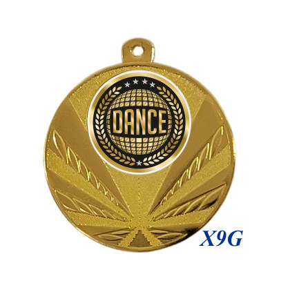 cod. 23.285.50.X9G - Conf. 100 medaglie mm 50 dance