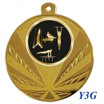 cod. 23.285.50.Y3G - Conf. 100 medaglie mm 50 palestra 2