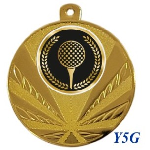 cod. 23.285.50.Y5G - Conf. 100 medaglie mm 50 golf