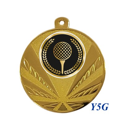 cod. 23.285.50.Y5G - Conf. 100 medaglie mm 50 golf