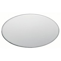 Plate aluminum silver 13x7,5