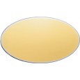 cod. 24.305 - Targa alluminio oro 13x7