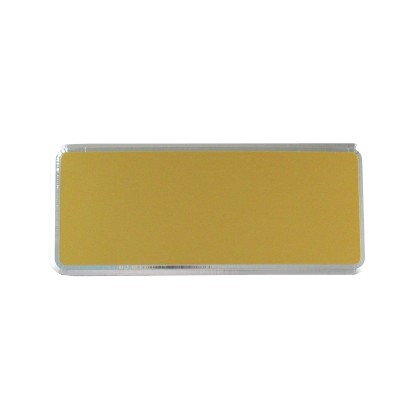 cod. 24.307 - Targa alluminio oro 13x5