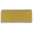 cod. 24.307 - Targa alluminio oro 13x5