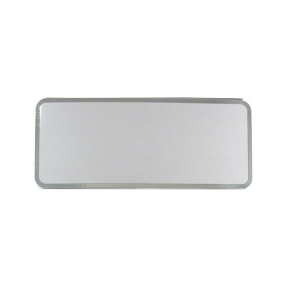 cod. 24.308 - Targa alluminio arg. 16x7