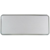 Targa alluminio arg. 16x7,5