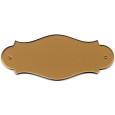 cod. 24.311 - Targa porta plex cm 15x6 Made in Italy