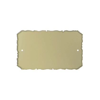 cod. 24.322 - Targa alluminio oro 13x8