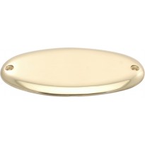 Brass door plate cm 12,2x6,3