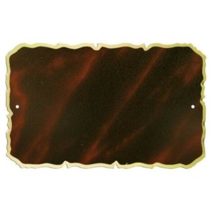 cod. 24.327 - Targa alluminio oro 13x8