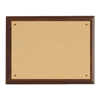 cod. 24.341 - Targa ottone e legno 38x30