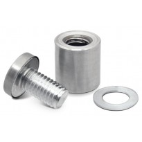 Meatl spacer 25x18 mm silver