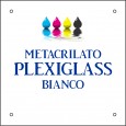 cod. 24.503 - Targa plex bianco neutra a cmq min. E. 7 Made in Italy