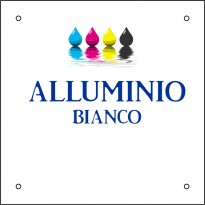 cod. 24.510.40 - Targa all. bianco neutra cm 40x30