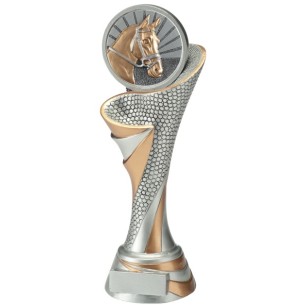 cod. 24.797.12 - Trofeo cavallo ippica cm 26