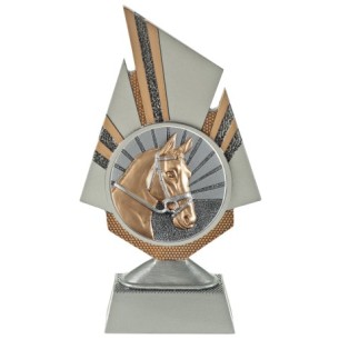 cod. 24.798.12 - Trofeo cavallo ippica cm 20