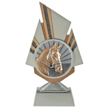 cod. 24.798.12 - Trofeo cavallo ippica cm 20