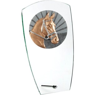 cod. 24.802.12 - Trofeo cavallo ippica cm 15