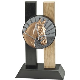 cod. 24.804.12 - Trofeo cavallo ippica cm 23