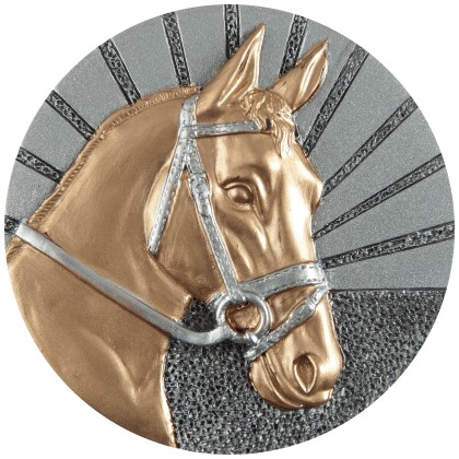 cod. 24.820.12 - Disco in resina mm 70 cavallo