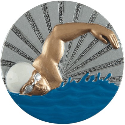 cod. 24.820.26 - Disco in resina mm 70 nuoto