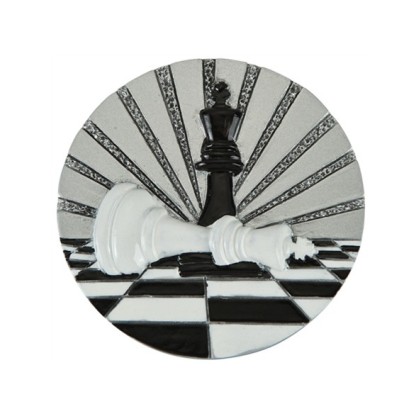 cod. 24.820.30 - Disco in resina mm 70 scacchi