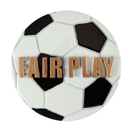 cod. 24.820.37 - Disco in resina mm 70 calcio fair play