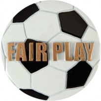 cod. 24.820.37 - Disco in resina mm 70 calcio fair play