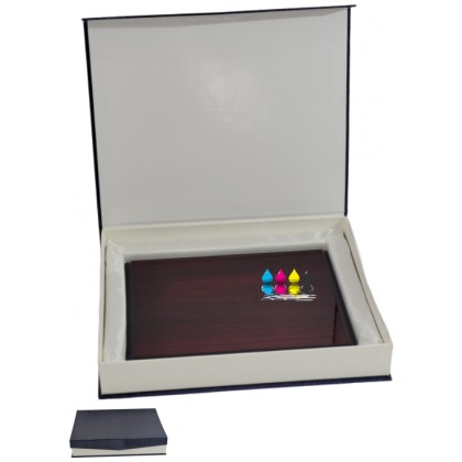 cod. 25.072.6 - Set targa legno e astuccio cm 24x19 m6