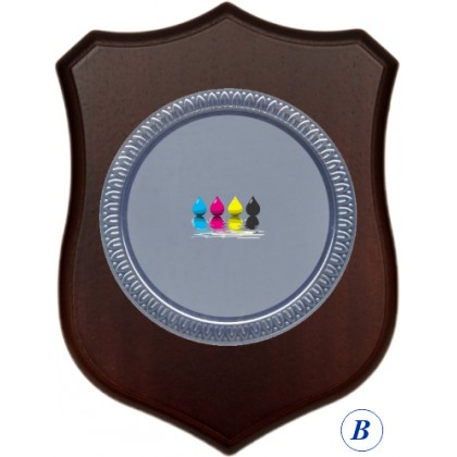 cod. 25.624B - Crest cm 17 con piatto 9 Made in Italy