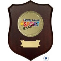 Wood crest 16 cm with disc 11 and plate