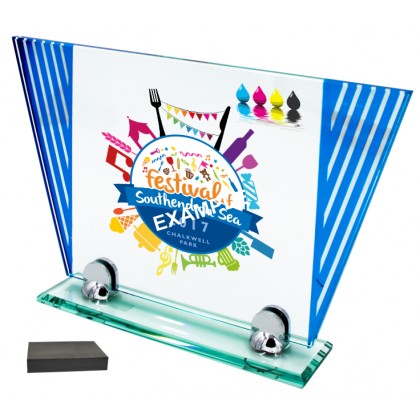 cod. 25.627C - Trofeo cristallo cm 38x23x0