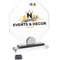 cod. 25.636E.6 - Trofeo cristallo cm 20x18x1 m6