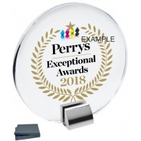 Crystal trophy cm 18x17,5